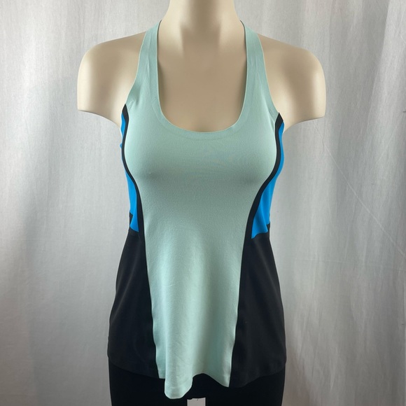 Lululemon Cool Racerback *Surf Bonded Aquamarine / Beach Blanket Blue / Black - Picture 5 of 11